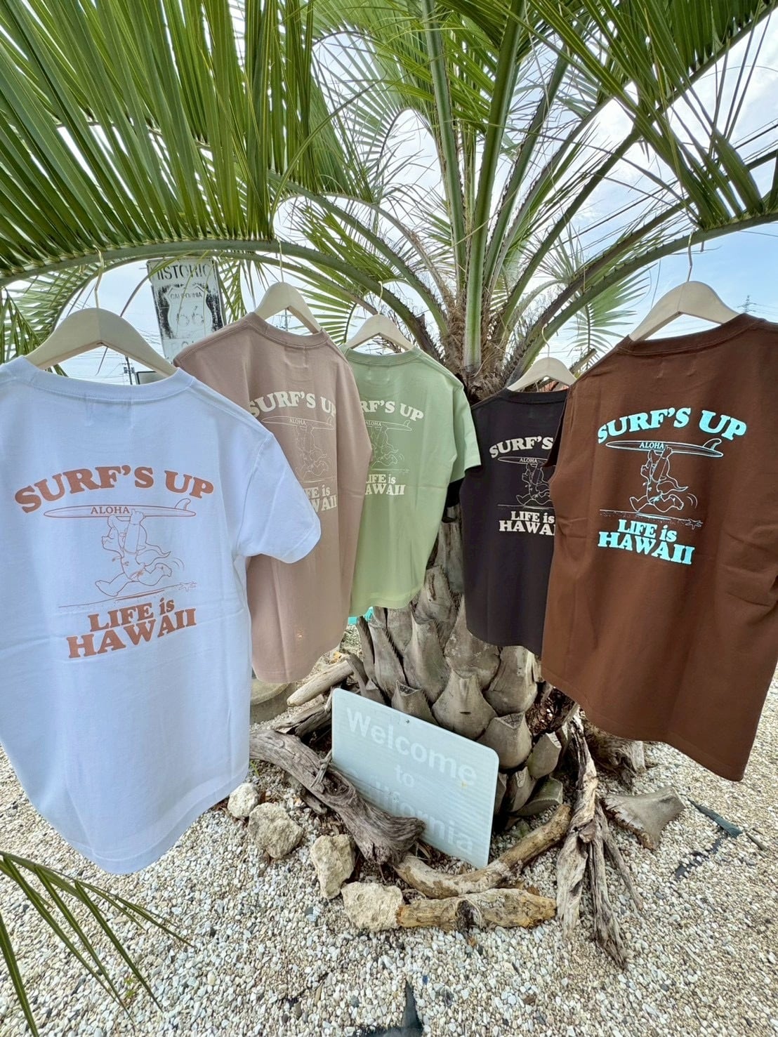 LIFE is × MAPUAコラボsurf's up半袖Tシャツ¥6,500+tax