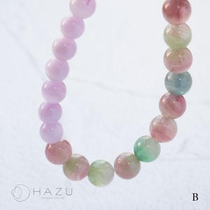 高ランク・春色の自然がつむぐ色彩［ウォーターメロントルマリン／クンツァイト／水晶］