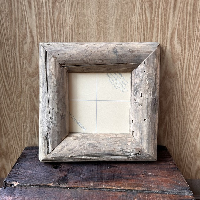 丸太シンプル古材フレーム(156 x 155) No.25-0060