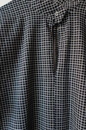 Micro graph check midi dress