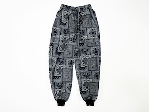 21AW バンダナインディゴジャガードベイカージョグパンツ / Bandana indigo jacquard baker jog pants