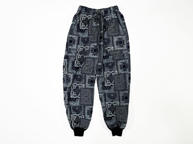 21AW バンダナインディゴジャガードベイカージョグパンツ / Bandana indigo jacquard baker jog pants