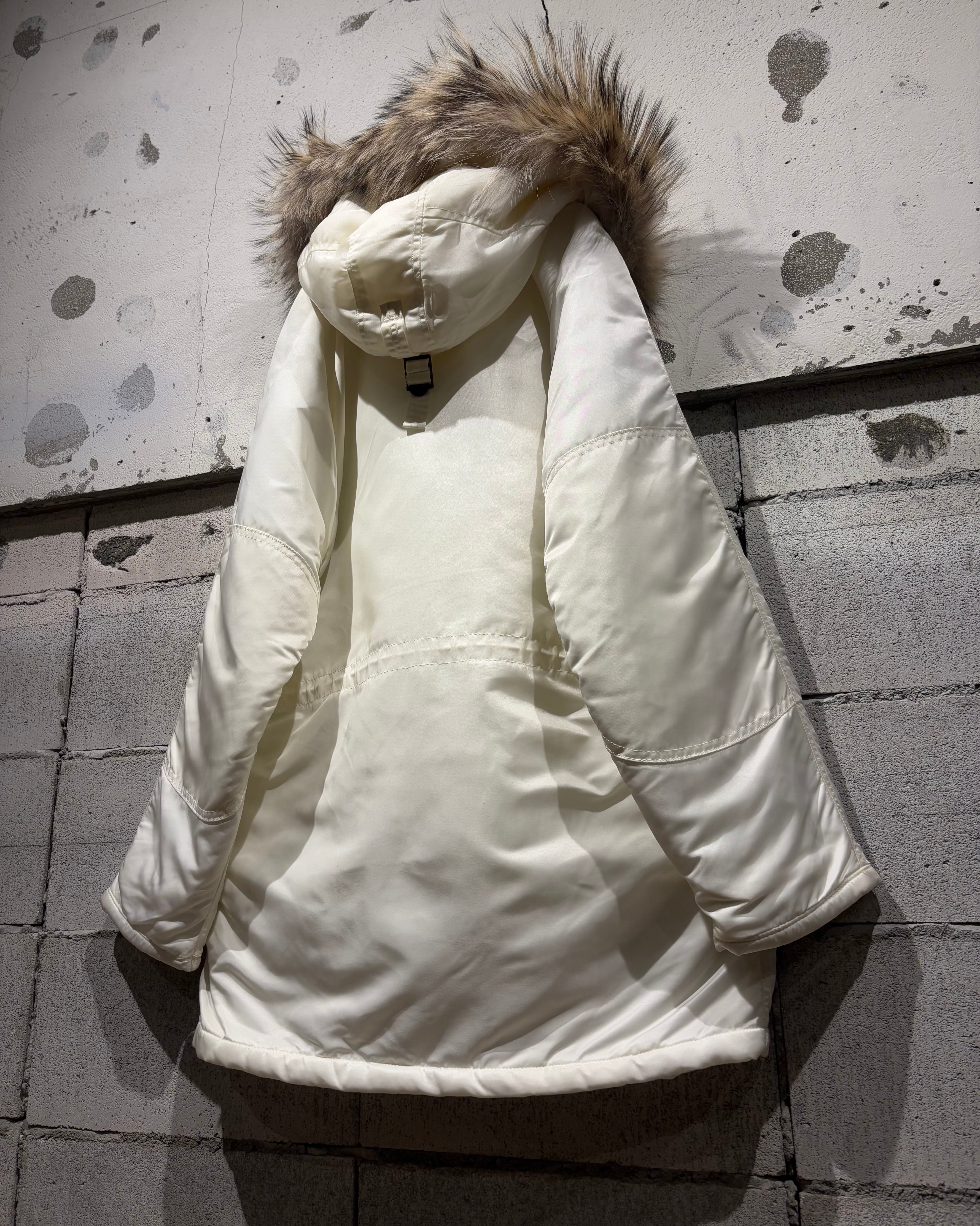 Caka otto】 90's “SPIEWAK” Rare White Color N-3B Flight Jacket