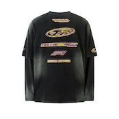 VINTAGE ストリート 汚れ加工 ロングTシャツ T1634