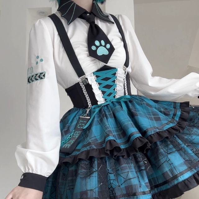 SEASONZ 地雷系 地雷女子 キラキラ アイドル衣装  長袖シャツ ベビードール イベント ステージ衣装