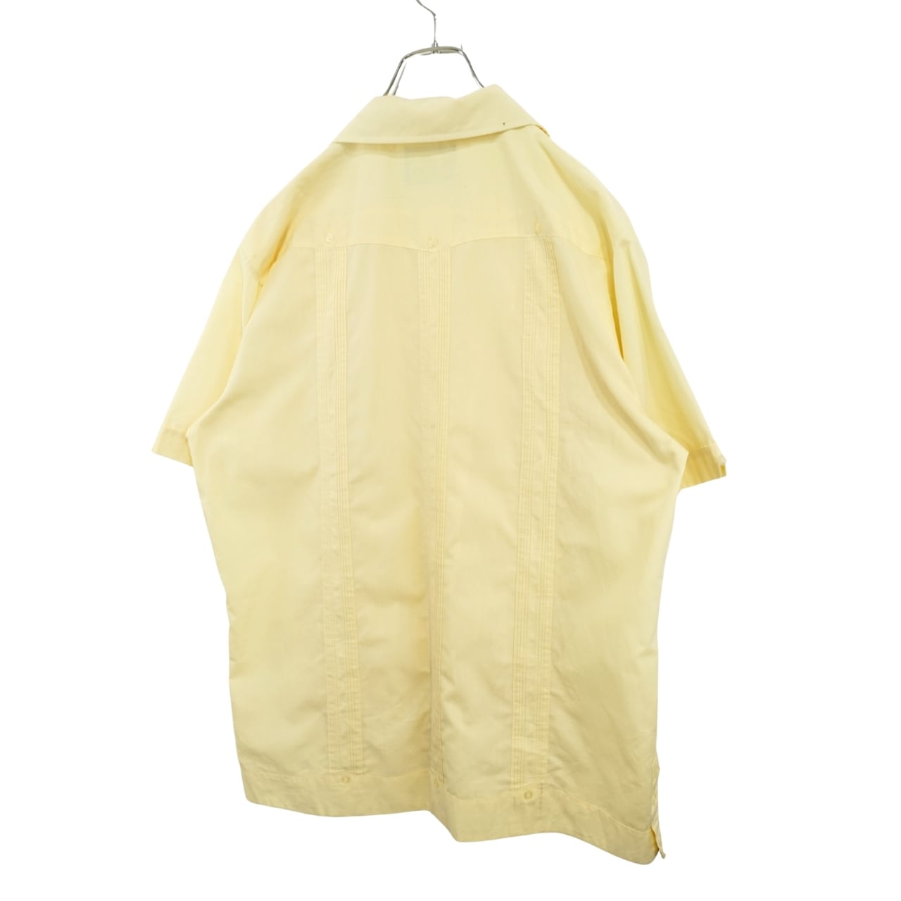 Guayabera by HABAND OF PATERSON キューバシャツ イエロー M｜NA243