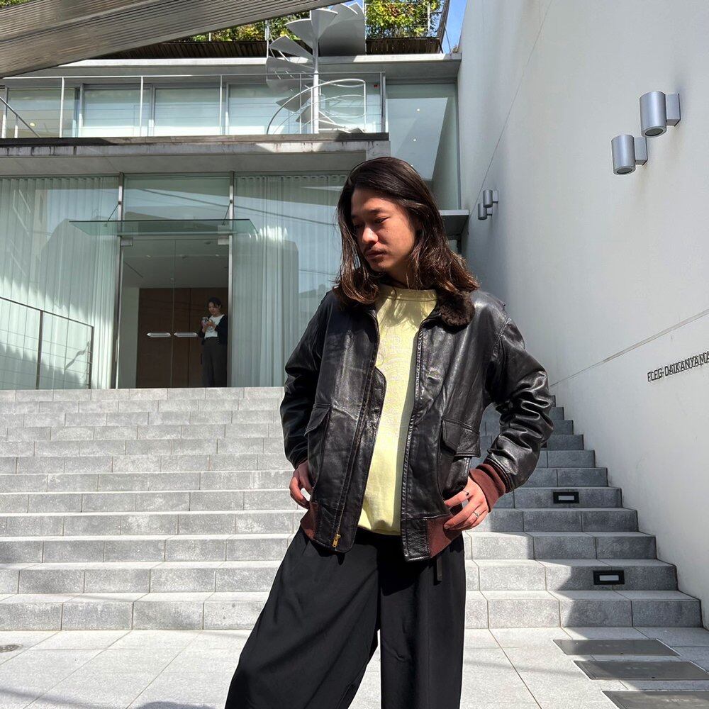 Golden Bear] Vintage G-1 Flight Jacket Leather Jacket [1970s