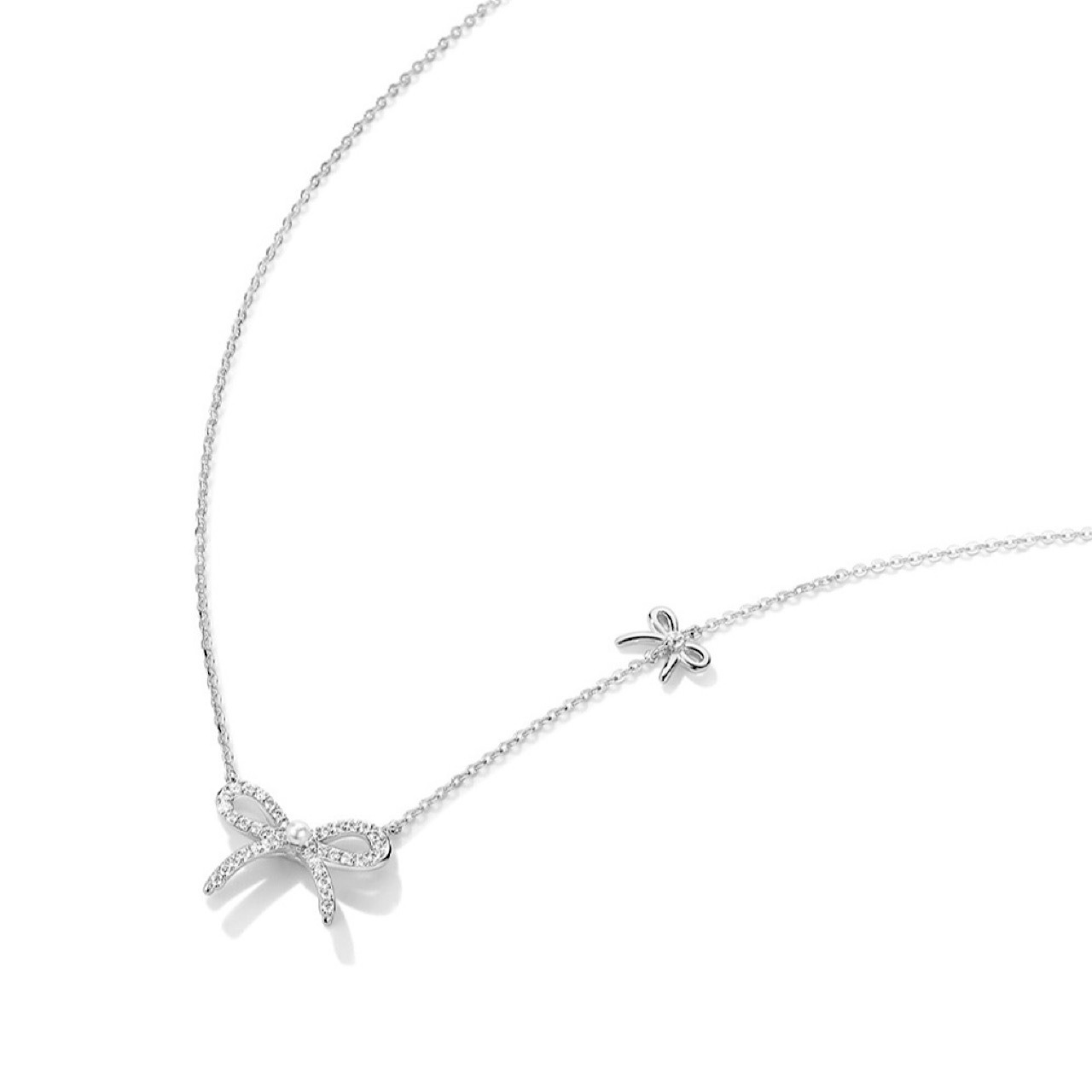 ペンダント おしゃれ キラキラ 結び目 リボン ネックレス - 9