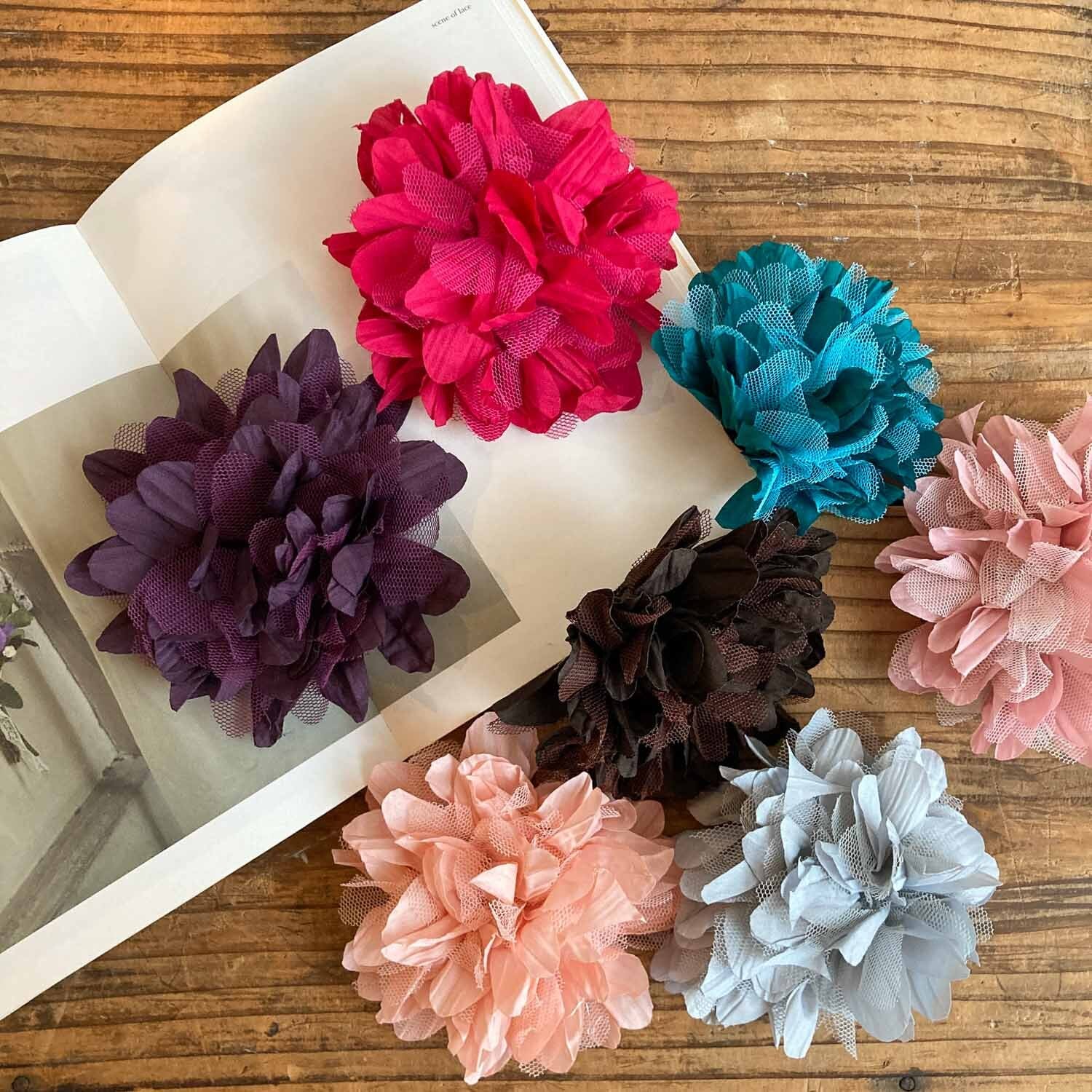 チュールミックス布花 | Dua-アクセサリーパーツショップ