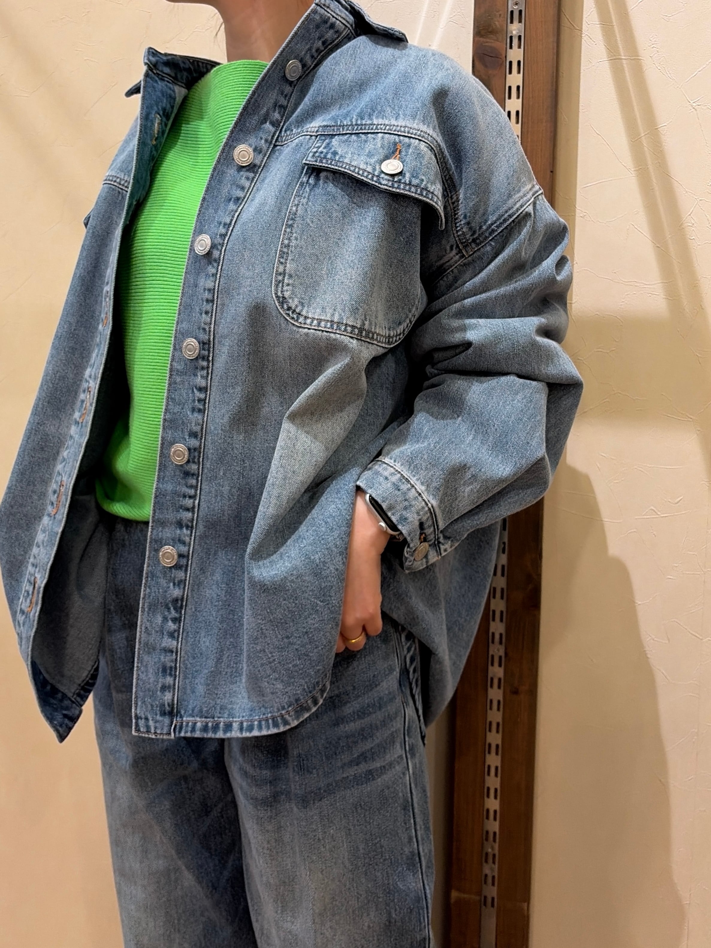 2026SS cafune デニムシャツジャケット 615933 | moupeeladies