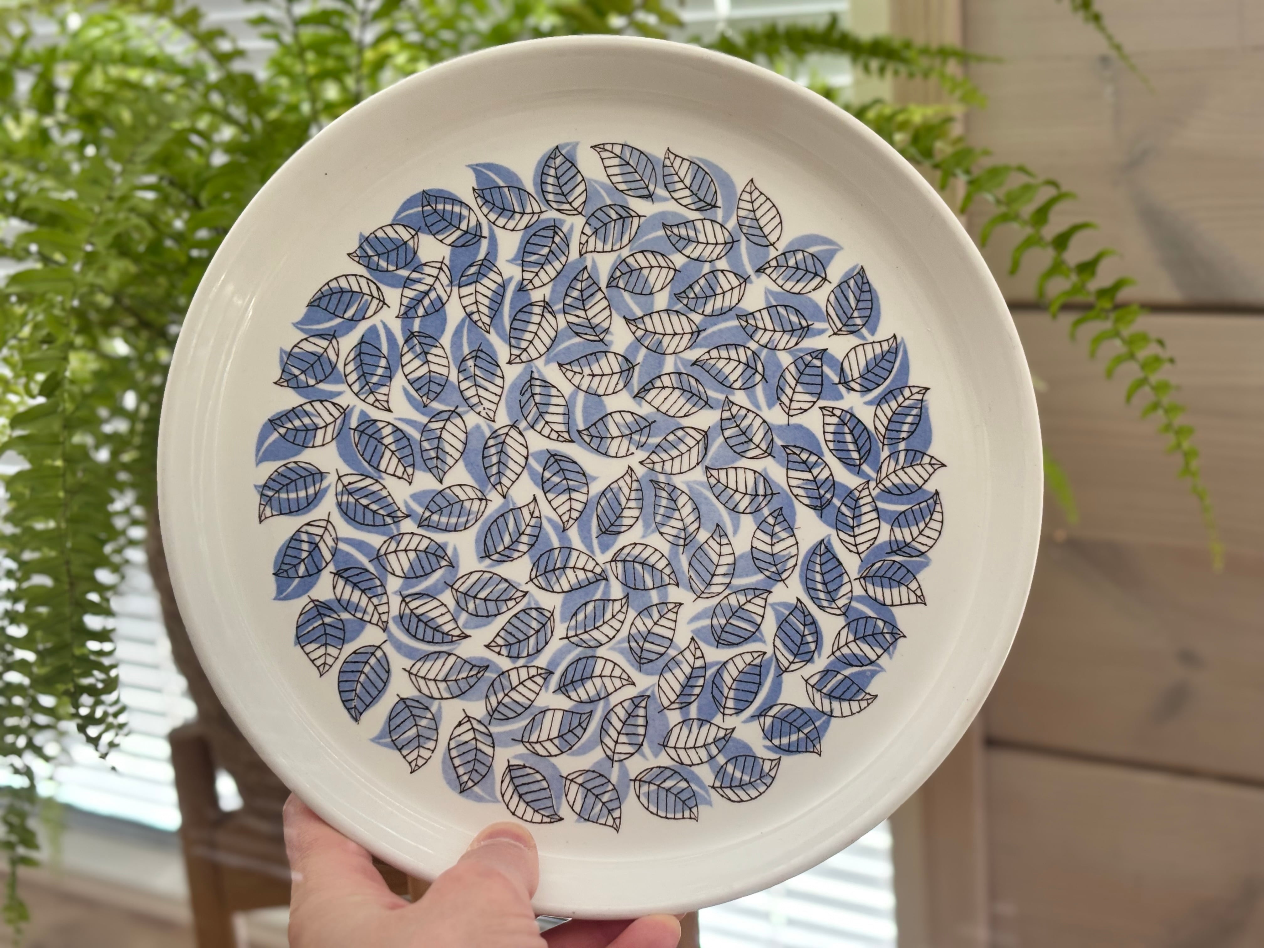 Gustavsberg BETULA 24cm vintage plate blue | グスタフスベリ