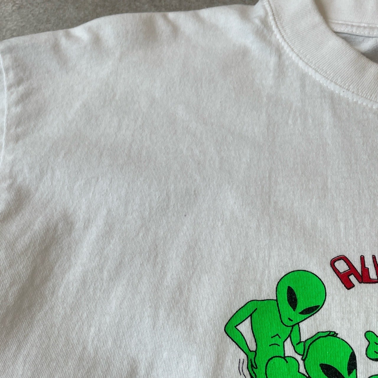 00s ALIENS ARE COMING エイリアン 四十八手 エロTシャツ ヴィンテージ