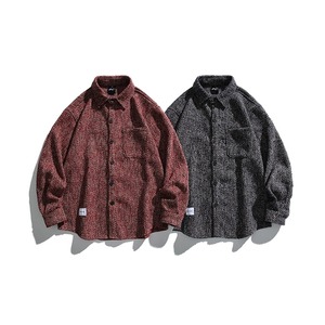 レトロモダンロングスリーブシャツジャケット vi1470