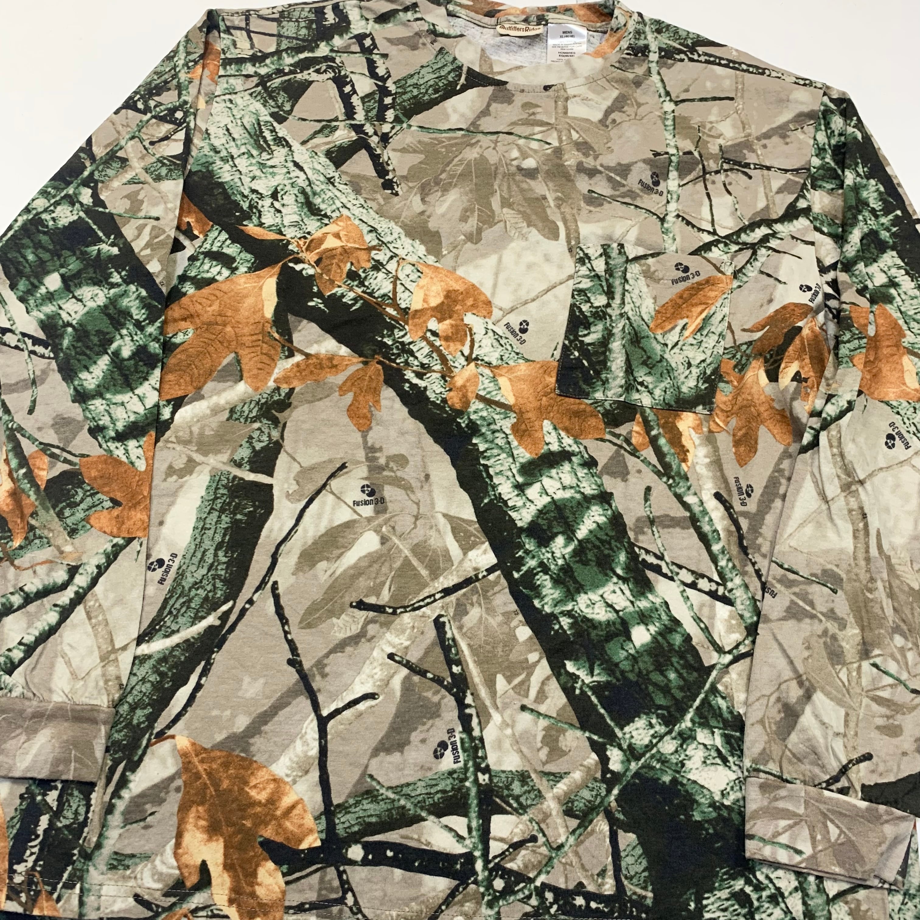 Outfitters Ridge リアルツリーカモ 3D 長袖 Tシャツ XL | SUNNYHEART