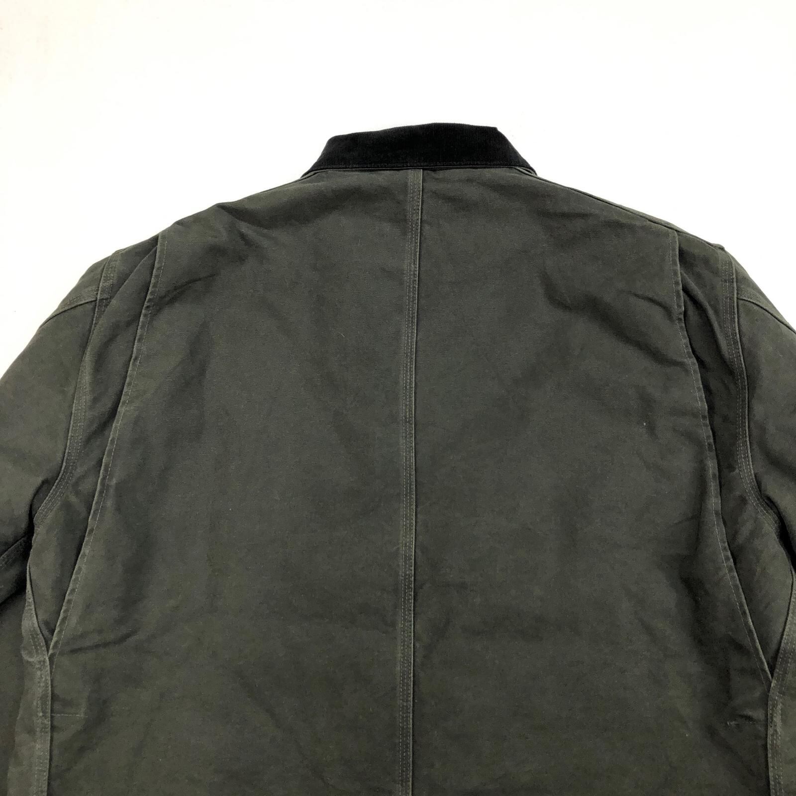 Carhartt ダックジャケット L モスグリーン 裏キルティング CARHARTT カーハート 00年代 MEXICO製 裏地キルティング コーデュロイ