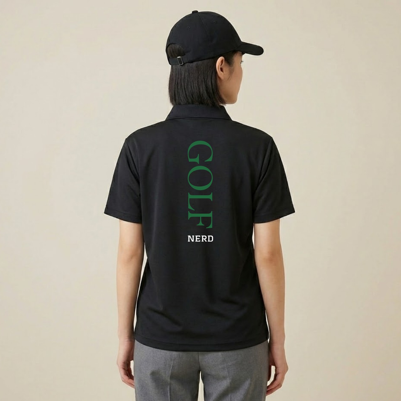 GOLF NERD POLO/BK