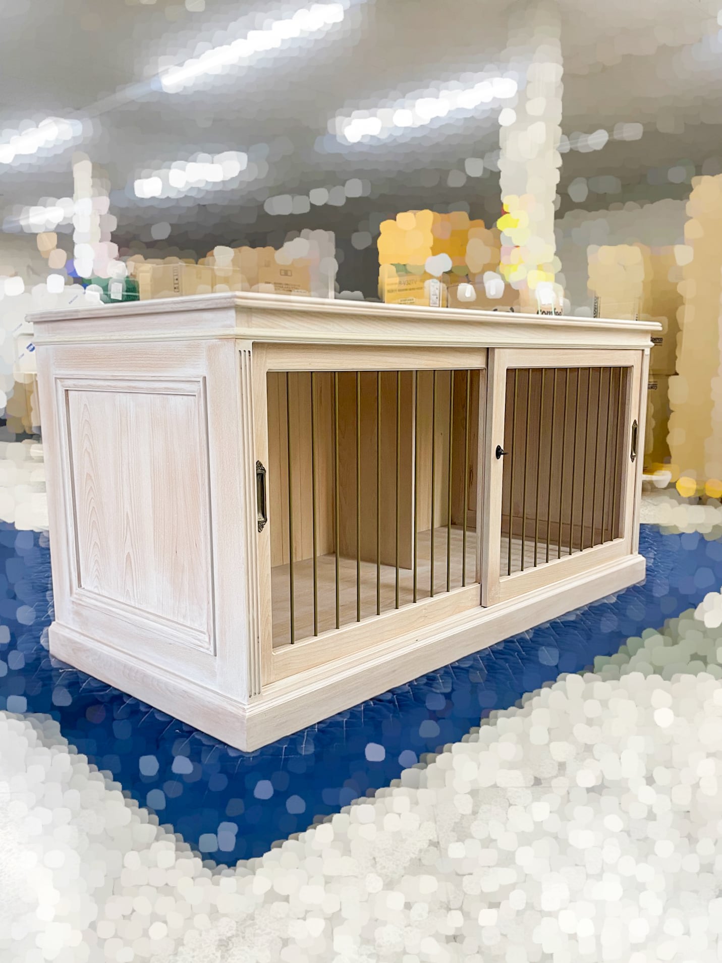 オーダーメイドドッグゲージ 1方柵・室内用犬小屋 （おしゃれな室内用
