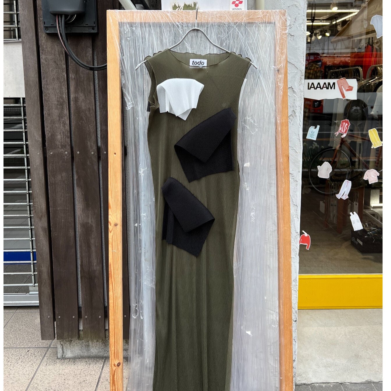 kotohayokozawa LONG SLEEVE DRESS (BLACK) TD22SS-PD05 | IAAAM