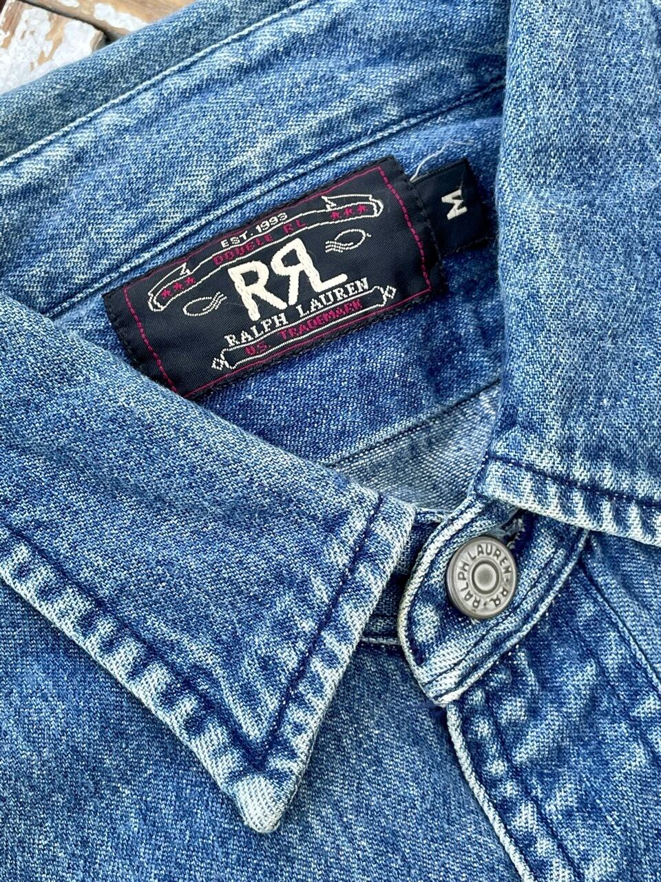 第1期 RRL デニムワークシャツ サイズM ユーズド | Room Style Store