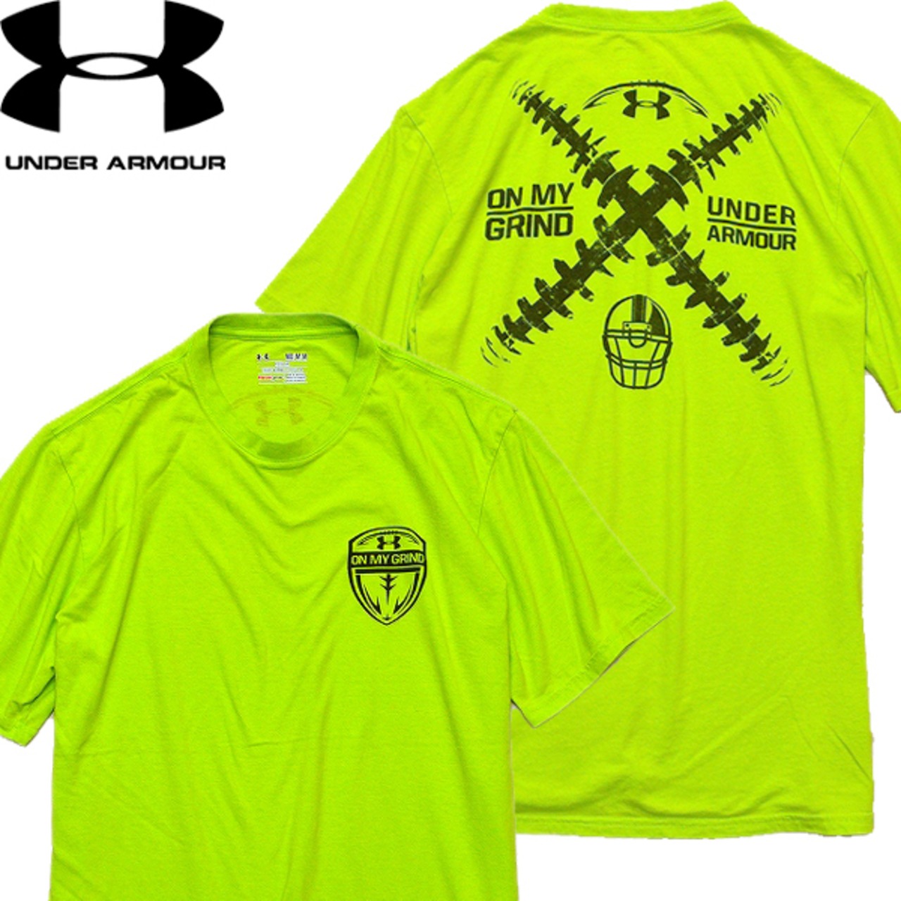 1点物◇アンダーアーマーUnder ArmourバックプリントTシャツUSA古着M 