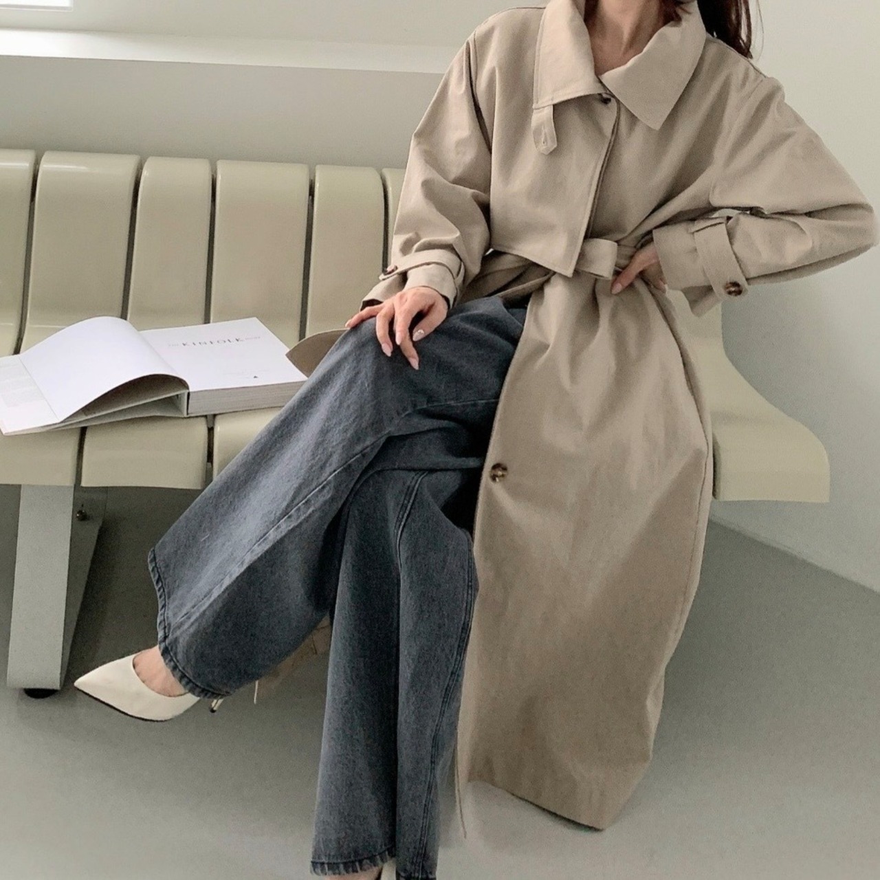 【即納】２wayトレンチコート