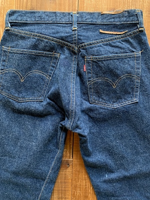 70's Levi's 501 66前期 デニムパンツ ほぼDEAD 濃紺 スレキスタンプ 実寸(W32×L28.5)