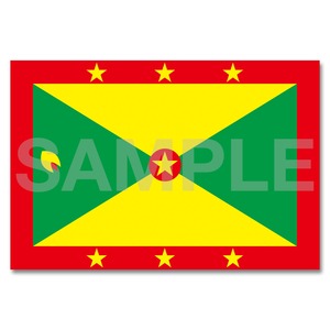 世界の国旗ポストカード ＜アメリカ＞ グレナダ Flags of the world POST CARD ＜America＞ Grenada