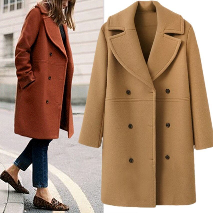 マルジェラH&Ｍブラウン ダブルブレスト チェスターコート H＆M Maison Martin Margiela マルジェラ コラボ ウール チェスター