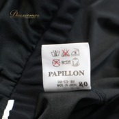 社交ダンス 衣装 PAPILLON パピヨン ツーピース セットアップ 上下セット スタンダード ブラック系 グレイ系 黒 グレー フリル レース 無地 上品 レッスン 華やか エレガント フォーマル レディース