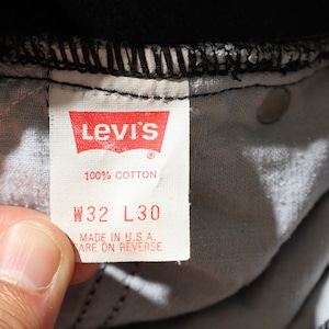 32×30 Levi’s 550 USA 黒タブ 92年 サルファーブラックデニムパンツ リーバイス