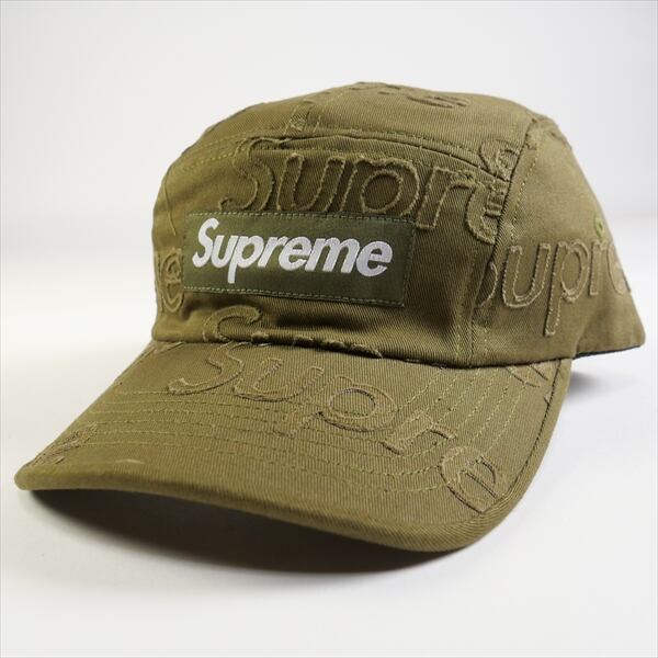 Lasered Twill Camp Cap Olive supremeキャップ