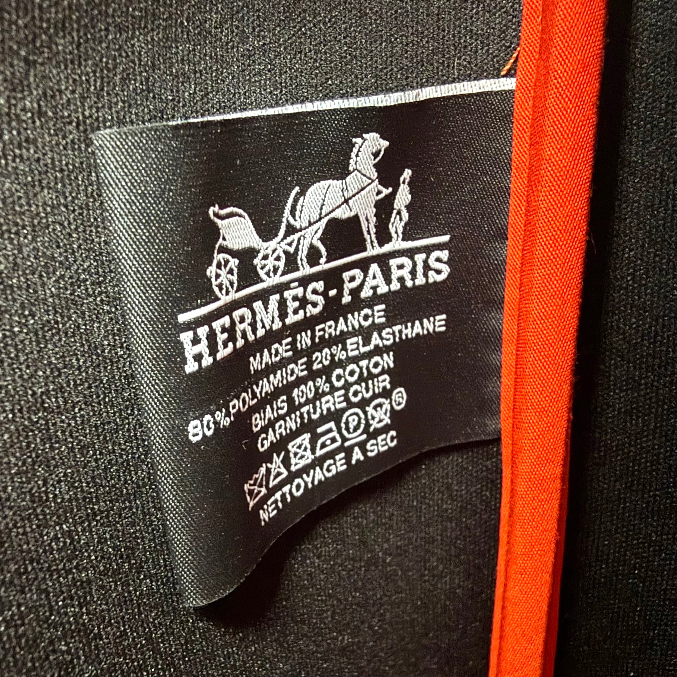 HERMES ネオバン・レオパード MM ポーチ ネオプレン オレンジ エルメス