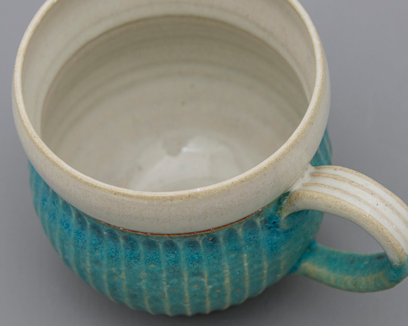 マグカップ／シノギ／トルコ青UTSUWA