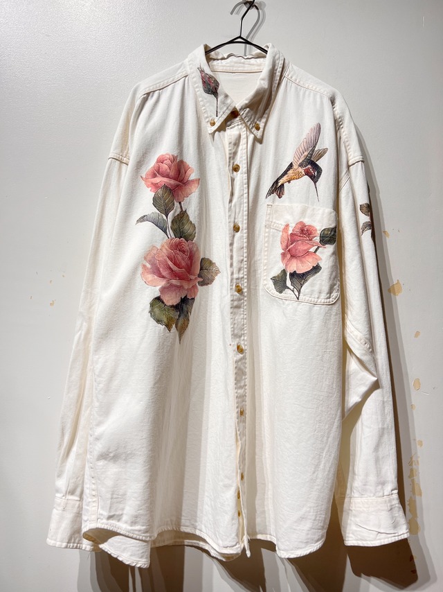 （SH1357）cotton flower BD shirt