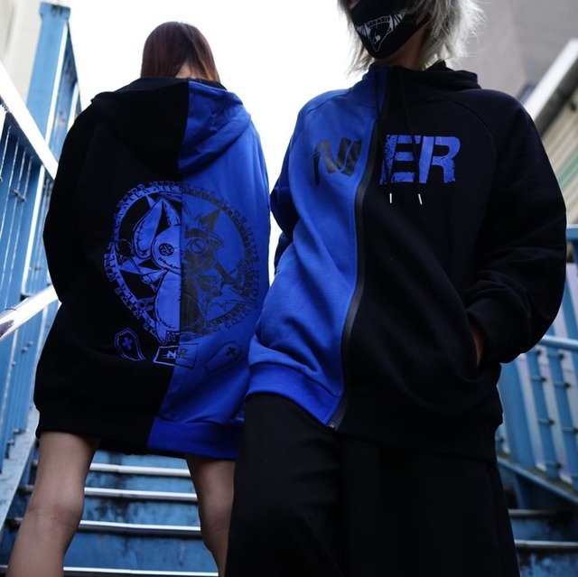 two-tone ZIP PARKA【Devil&Angel】