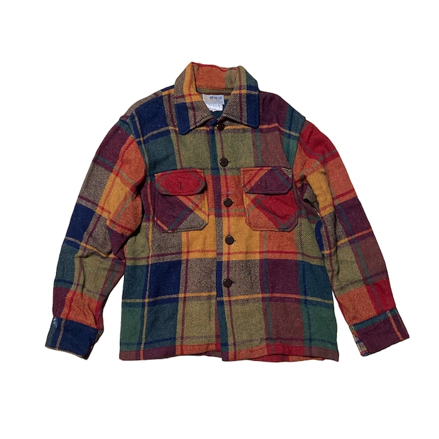 Multi Colored Wool Flannel Shirt