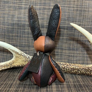 ジビエレザー鹿革ベルラビ★端革を使ってアップサイクル「ベルズラビット」写真の1点販売です　カラフルシック系