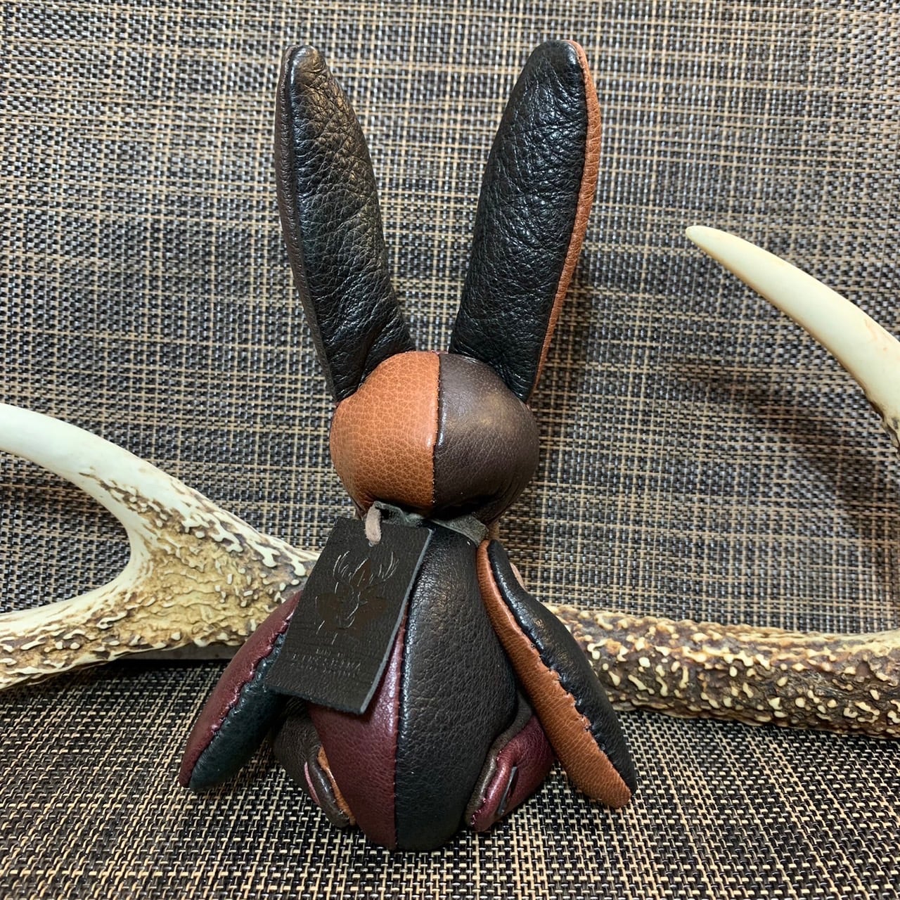 ジビエレザー鹿革ベルラビ★端革を使ってアップサイクル「ベルズラビット」写真の1点販売です　カラフルシック系