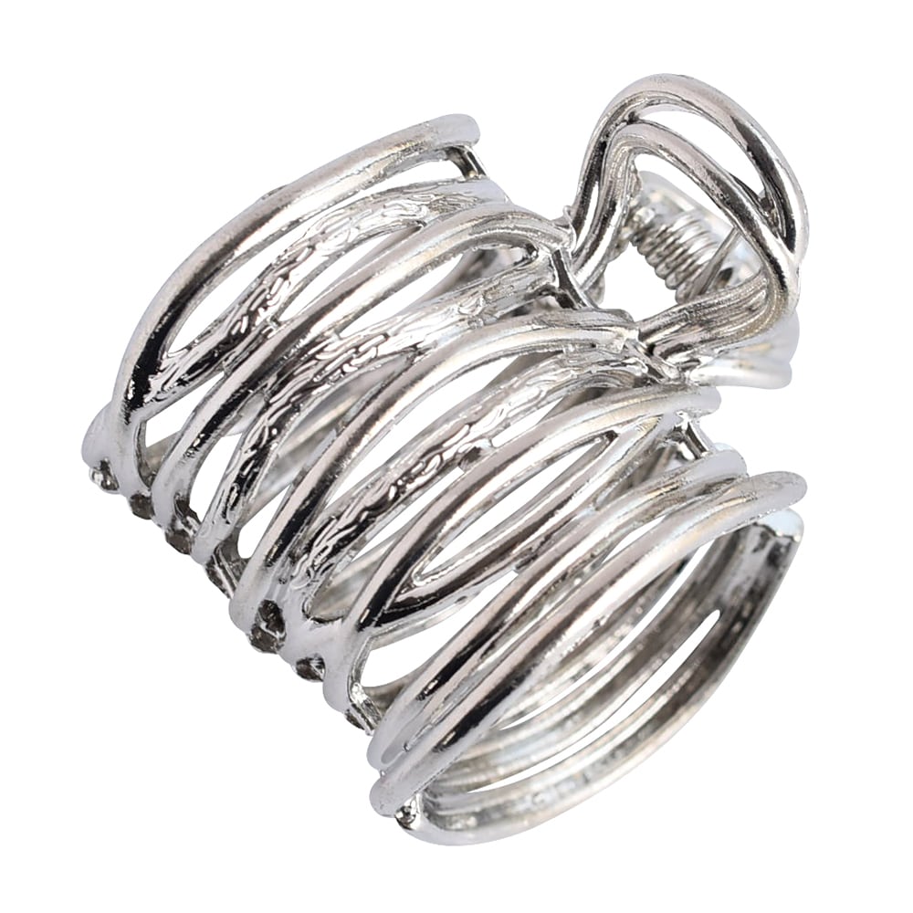 バンスクリップ メタル ミニ ヘアクリップ ゴム隠し 髪飾り ヘア