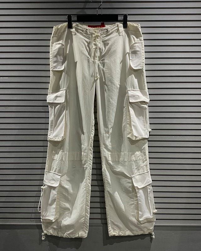 【X VINTAGE】“FISHBONE” Mesh Pocket Gimmick Vintage Flare Pants