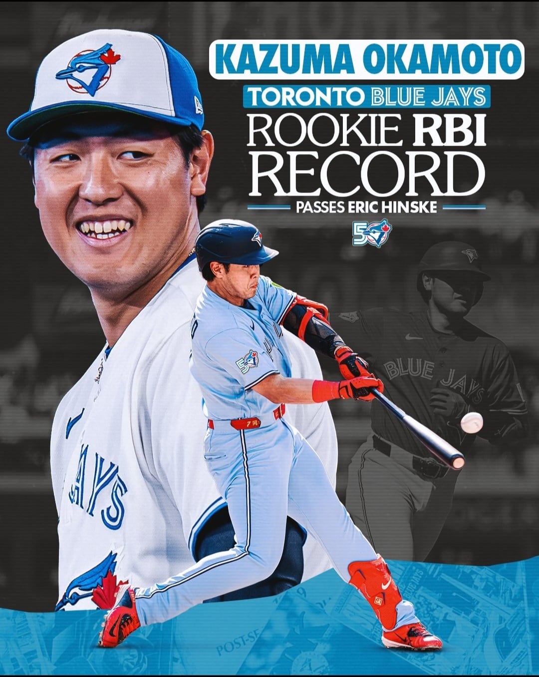 CGC 10 PRISTINE】岡本和真 | 2025 Topps Now #OS-13 | トロント
