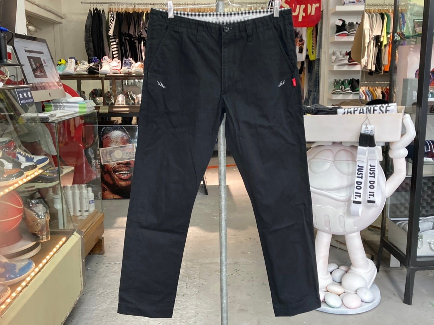 チノパンWTAPS KHAKI TIGHT TROUSERS OD MEDIUM