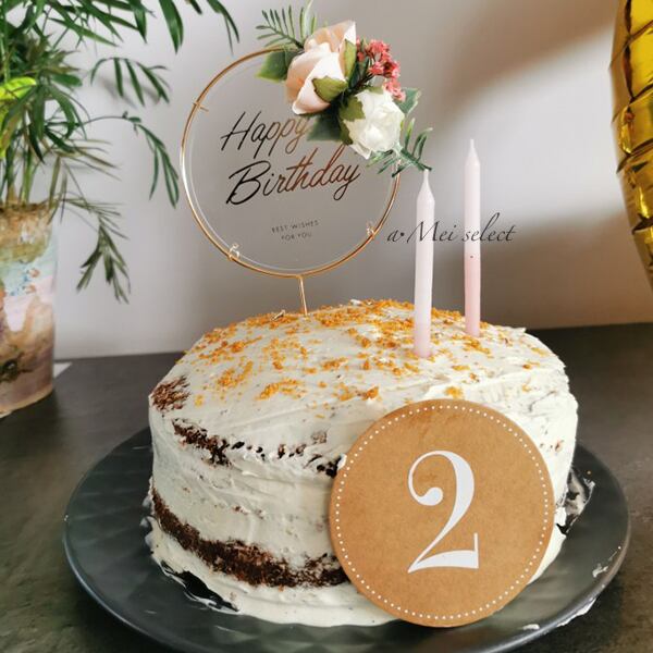 残り1点✨ ケーキキャンドル ケーキトッパー デコレーション 誕生日パーティー