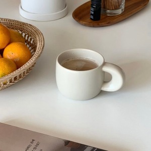 home cafe mug 3colors 220ml / ホームカフェ マグカップ コップ ぽってり 韓国 北欧 雑貨