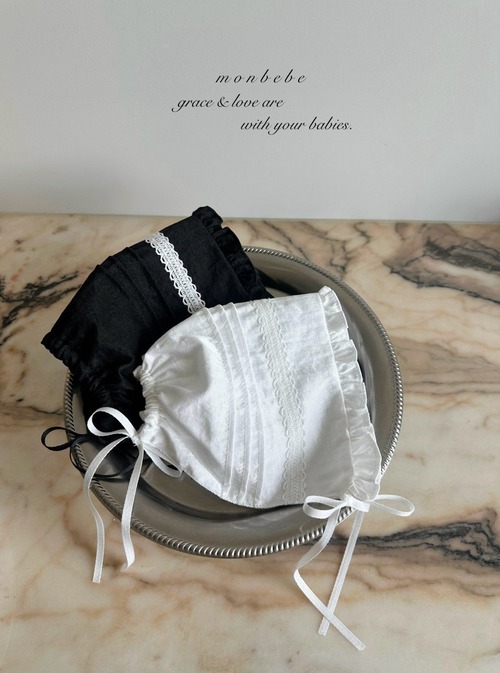 monbebe［取寄］satin pintuck bonnet 26autumn