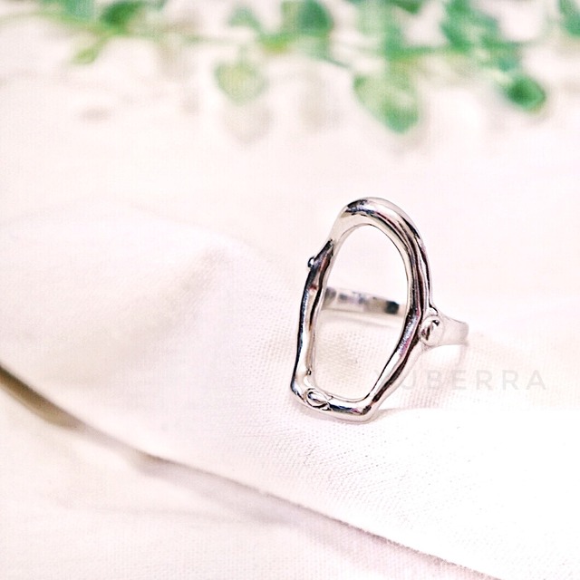 hoop motif ring シルバー925