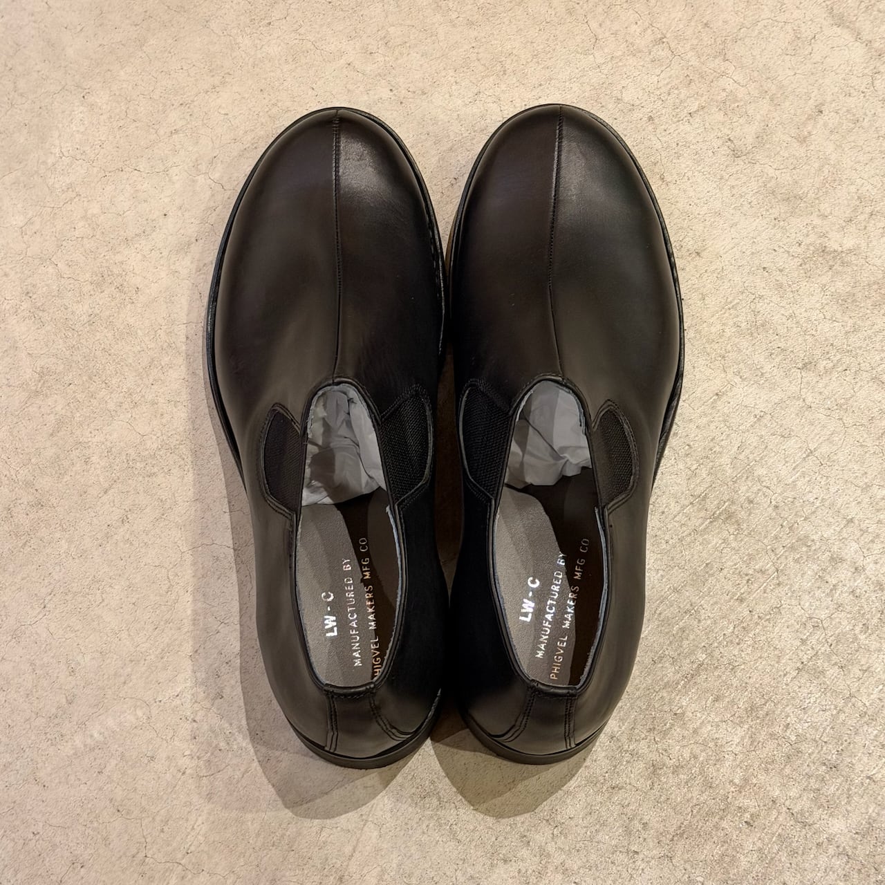 Phigvel Makers ブラック 美品　サイズ7H LADY WHITE LADY WHITE × PHIGVEL SPLIT SEAM SHOE | HUMAN and THINGS