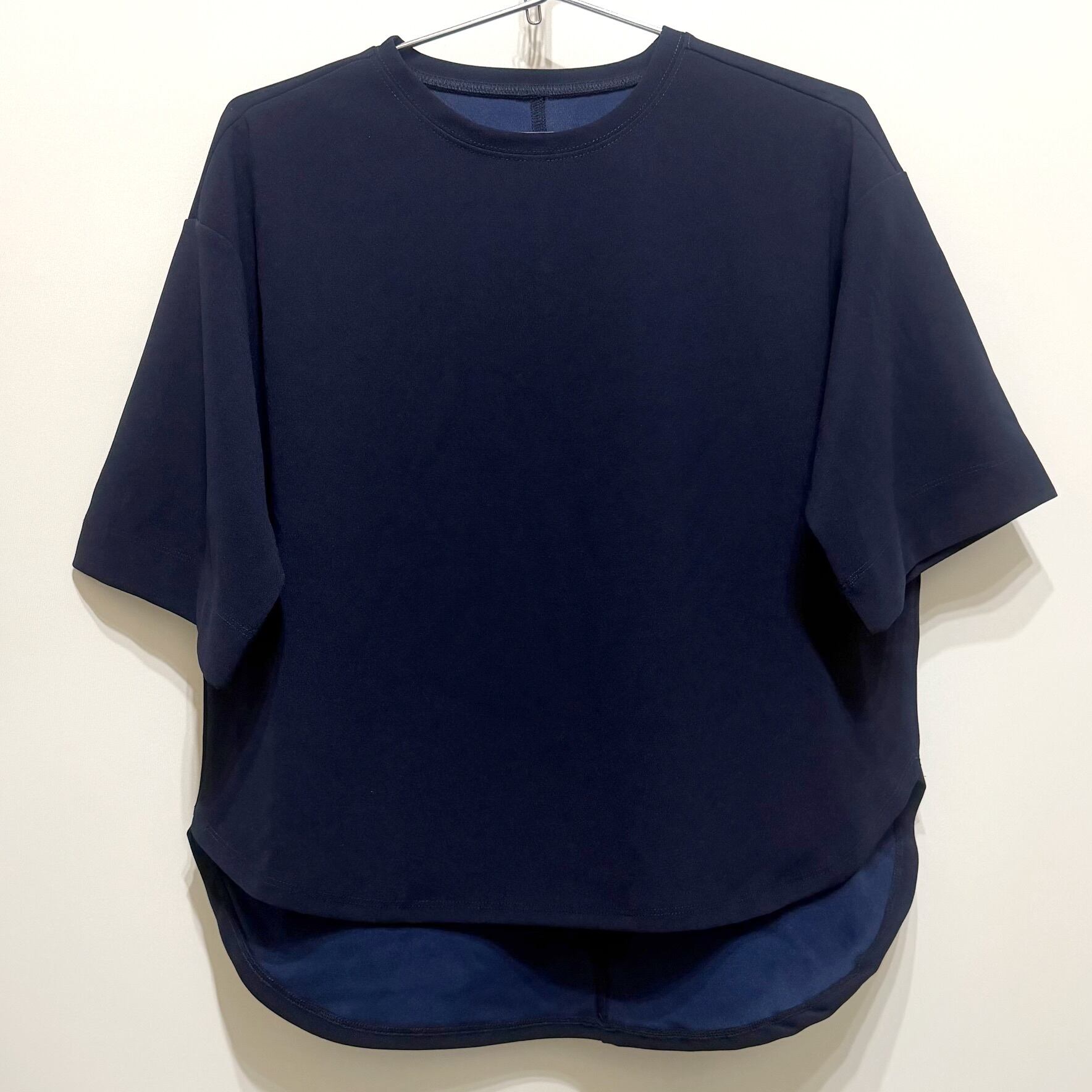 カットジョーゼット 5分袖トップス | precious for us