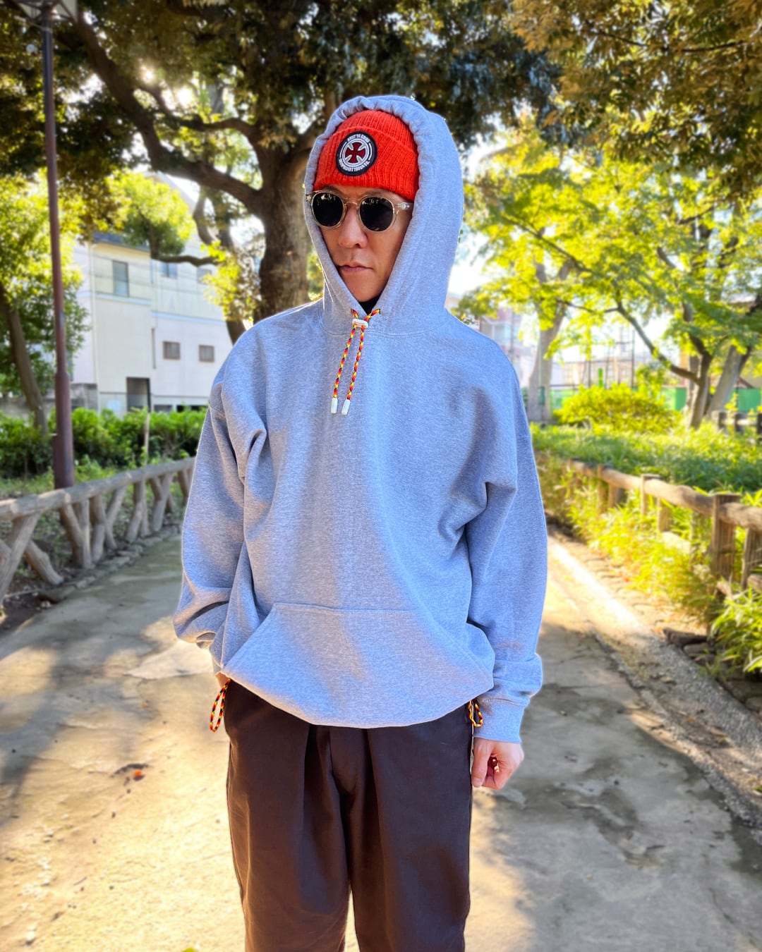GILDAN CUSTOM】PARACORD LOOP TIE PULL HOODIE (6 BODY COLORS