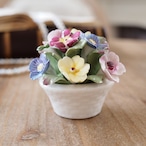 英国エインズレイ Aynsley 陶花 フラワーバスケット 陶花置物 英国雑貨 thumbnail 6